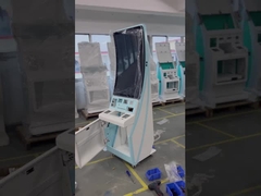 বাঁকা 23.6 32 39 43 ইঞ্চি ফ্লোর স্ট্যান্ডিং টাচস্ক্রিন সেলফ সার্ভিস কিউ কিওস্ক ব্যাঙ্ক রেস্তোরাঁ মেনু