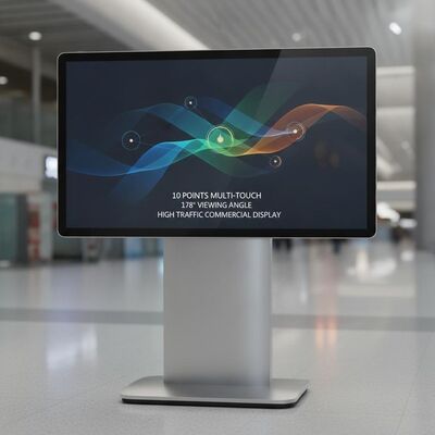 10 Points Multi Touch Advertising Signage Delivering 178 Degree Viewing Angle Suitable for High Traffic Commercial Areas