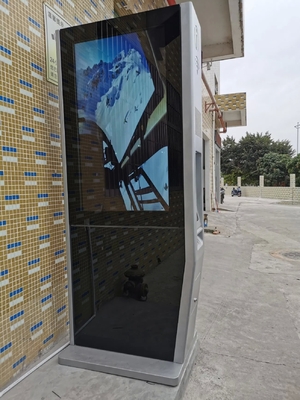 55 ইঞ্চি ক্যাপাসিটিভ টাচ স্ক্রিন কিওস্ক 1920x1080 রেজোলিউশন