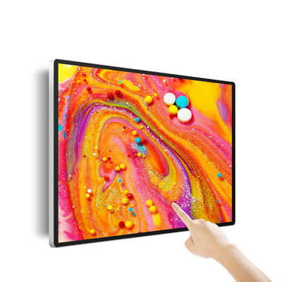 মিডিয়া প্লেয়ার টাচ স্ক্রিন 3.6GHz CPU 300cd/m2 ওয়াল মাউন্টেড 32 ইঞ্চি RK3368